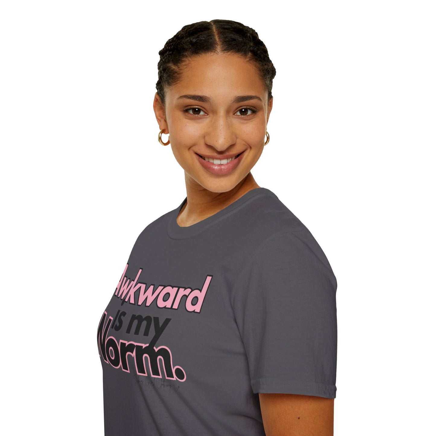 Awkward is my Norm Unisex Softstyle T-Shirt- Floral