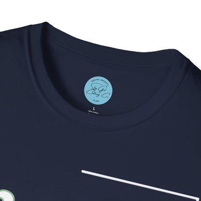 I'm Socially Awkward Unisex Softstyle T-Shirt-Logo White