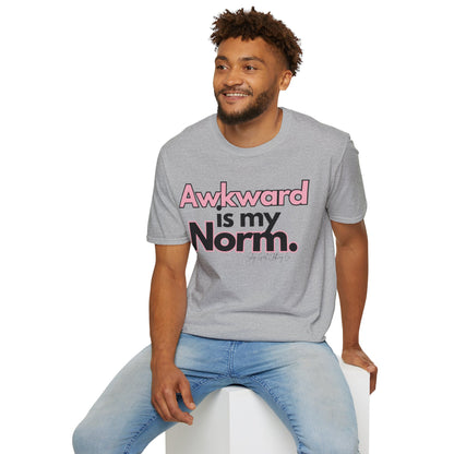 Awkward is my Norm Unisex Softstyle T-Shirt- Floral