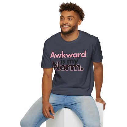 Awkward is my Norm Unisex Softstyle T-Shirt- Floral