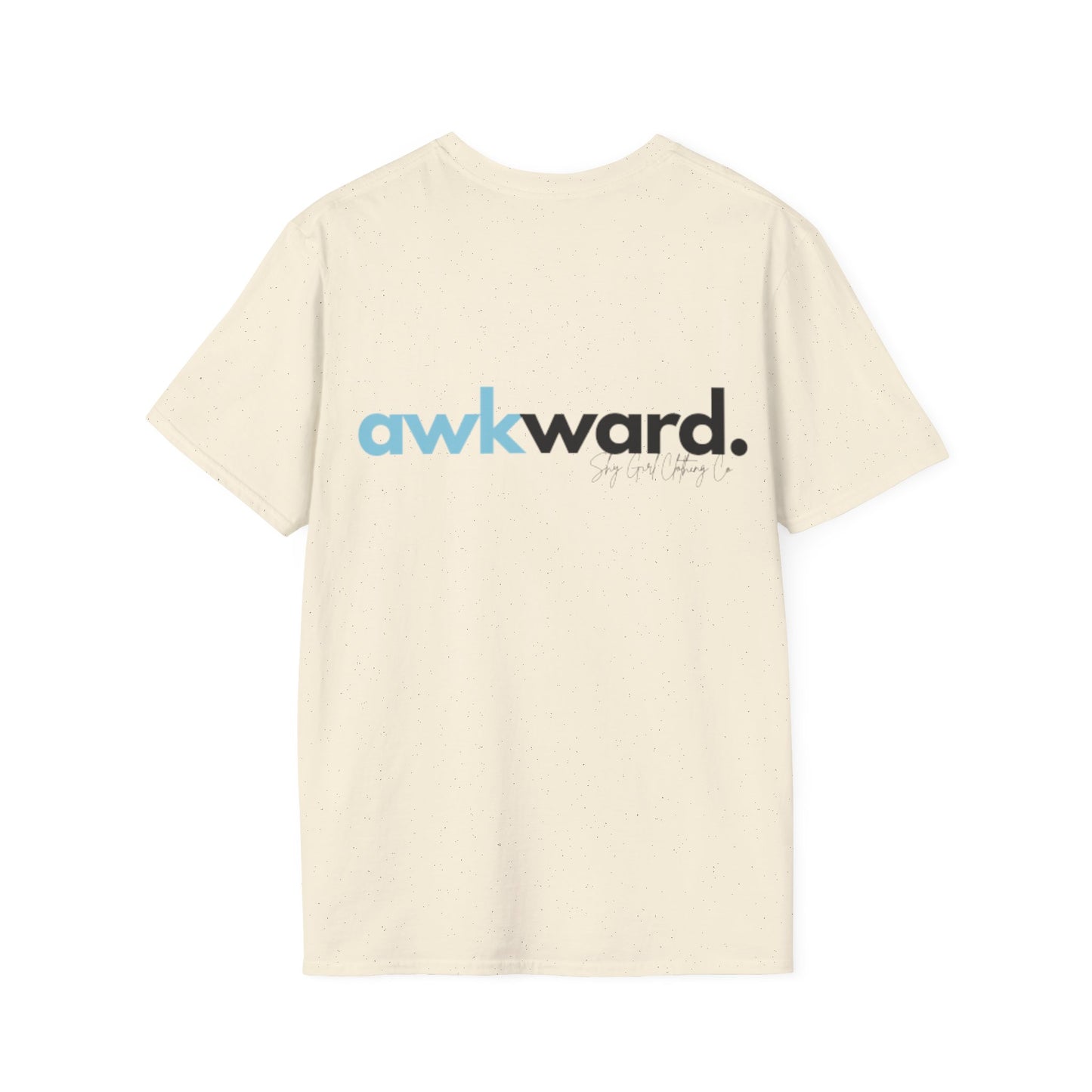 Awkward Unisex Softstyle T-Shirt- Logo Back