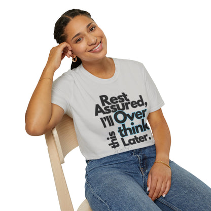 Rest Assured Unisex Softstyle T-Shirt- Standard Front
