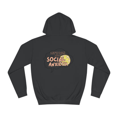 Let's Talk S.A. Unisex College Hoodie-Logo Back