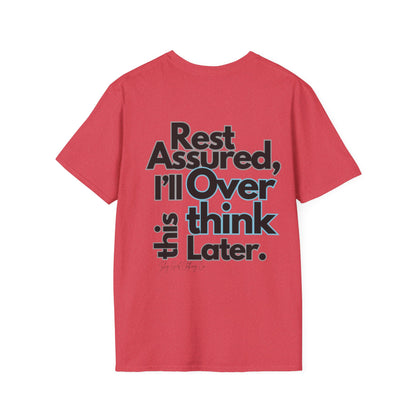 Rest Assured Unisex Softstyle T-Shirt- Standard Back