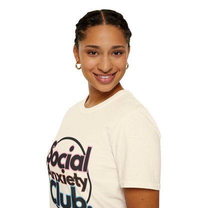 Social Anxiety Club Unisex Softstyle T-Shirt- Standard