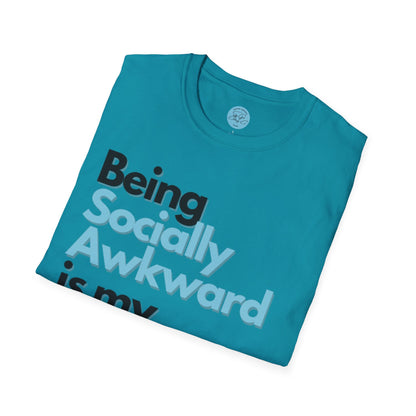 Being Socially Awkward is my Super Power Unisex Softstyle T-Shirt- Standard