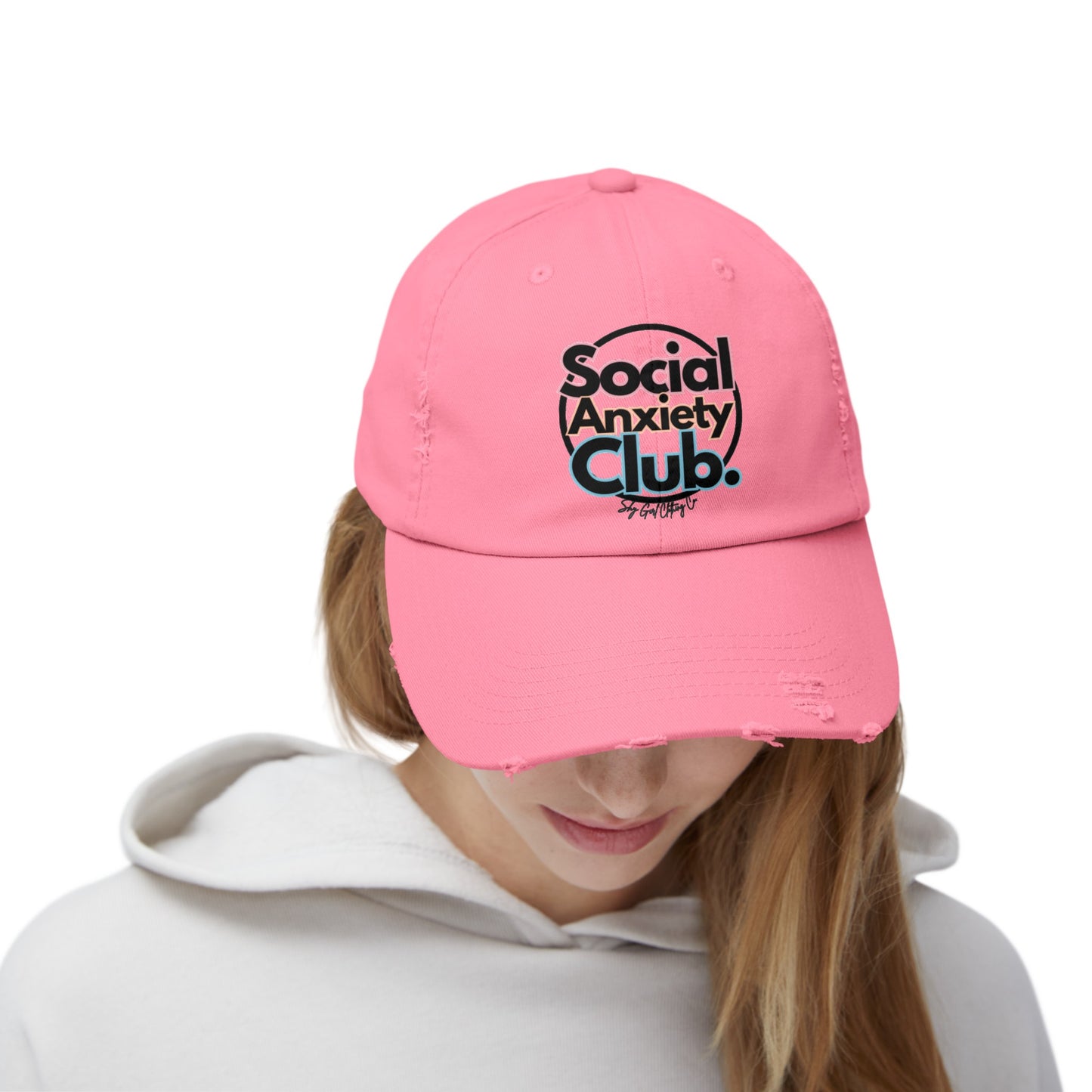 Social Anxiety Club Unisex Distressed Hat