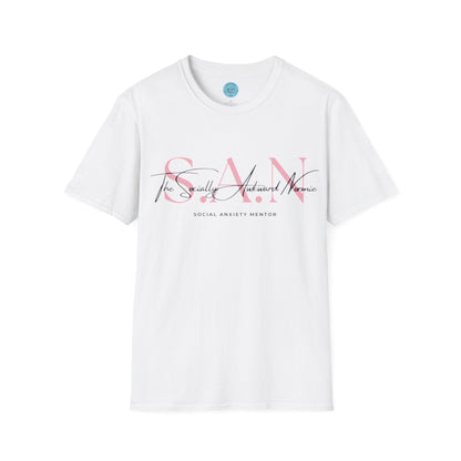 The Socially Awkward Normie Unisex Softstyle T-Shirt- Standard Logo