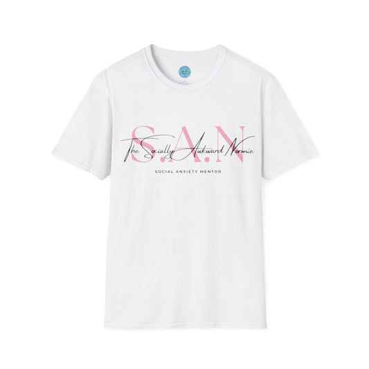The Socially Awkward Normie Unisex Softstyle T-Shirt- Standard Logo