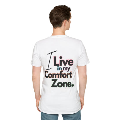 Comfort Zone Unisex Softstyle T-Shirt- Standard Colour Logo Back