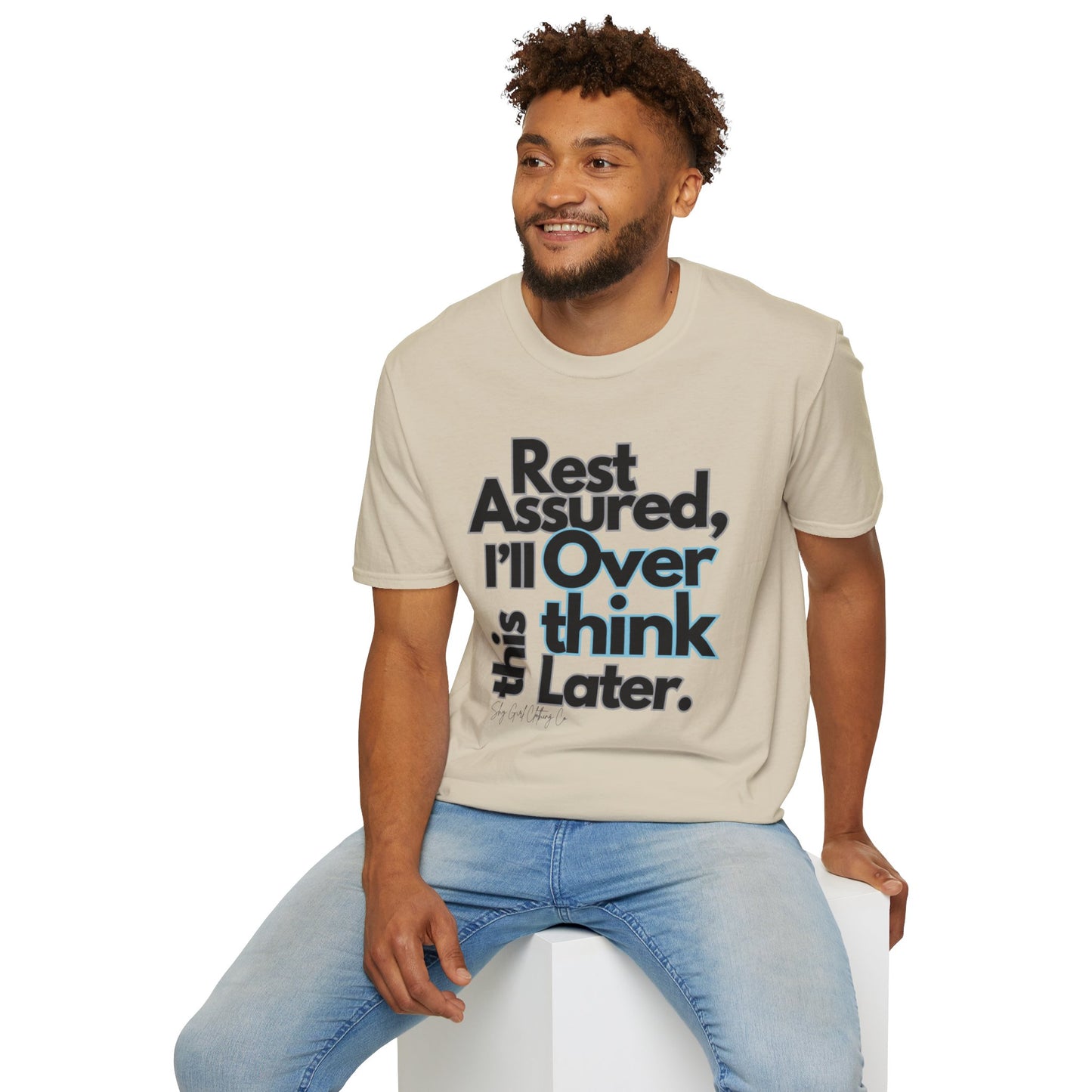 Rest Assured Unisex Softstyle T-Shirt- Standard Front