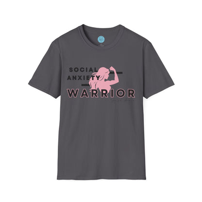 Social Anxiety Warrior Unisex Softstyle T-Shirt- Standard Girl Power