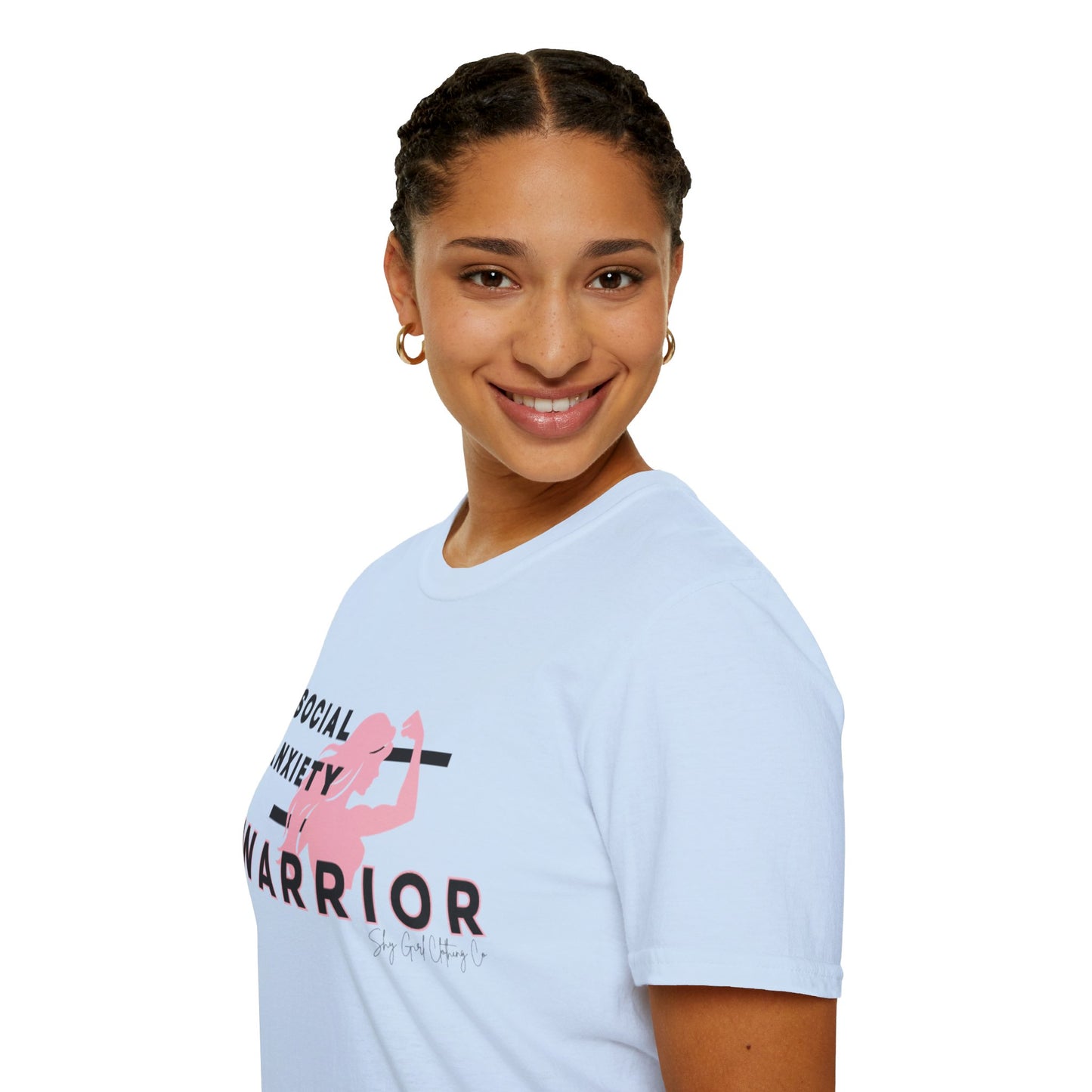Social Anxiety Warrior Unisex Softstyle T-Shirt- Standard Girl Power
