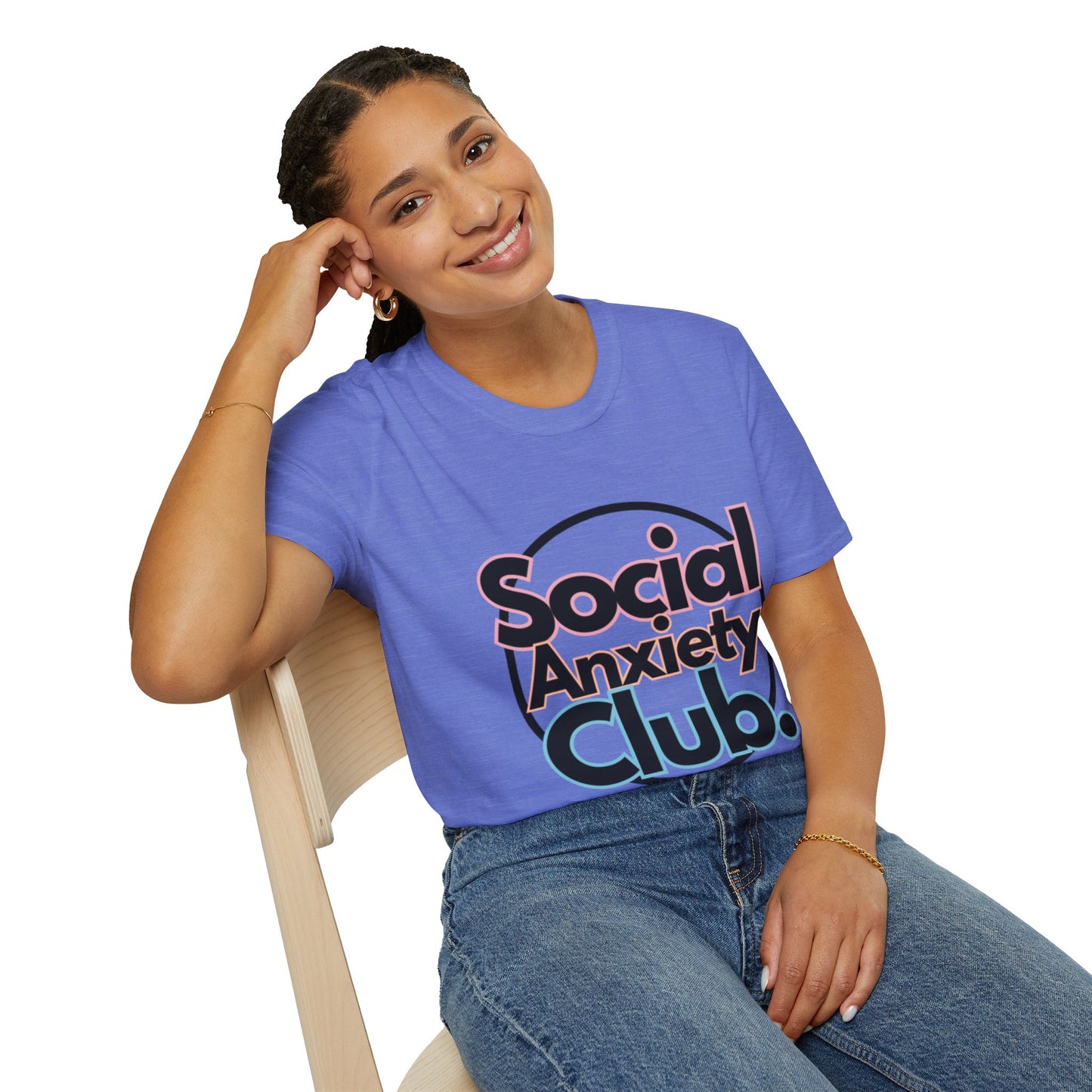 Social Anxiety Club Unisex Softstyle T-Shirt- Standard