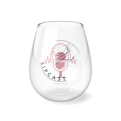 Shy Girl Sipcast Stemless Wine Glass, 11.75oz