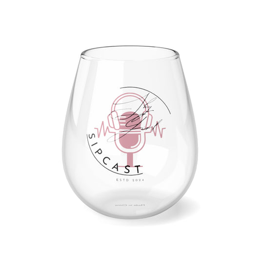 Shy Girl Sipcast Stemless Wine Glass, 11.75oz