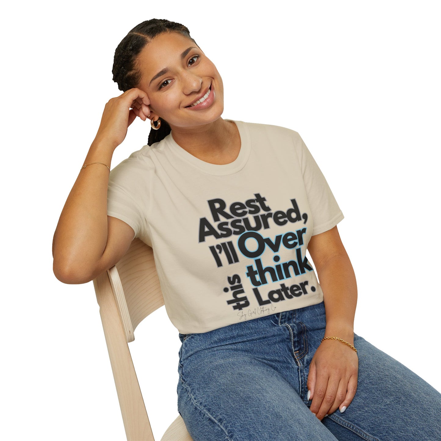 Rest Assured Unisex Softstyle T-Shirt- Standard Front