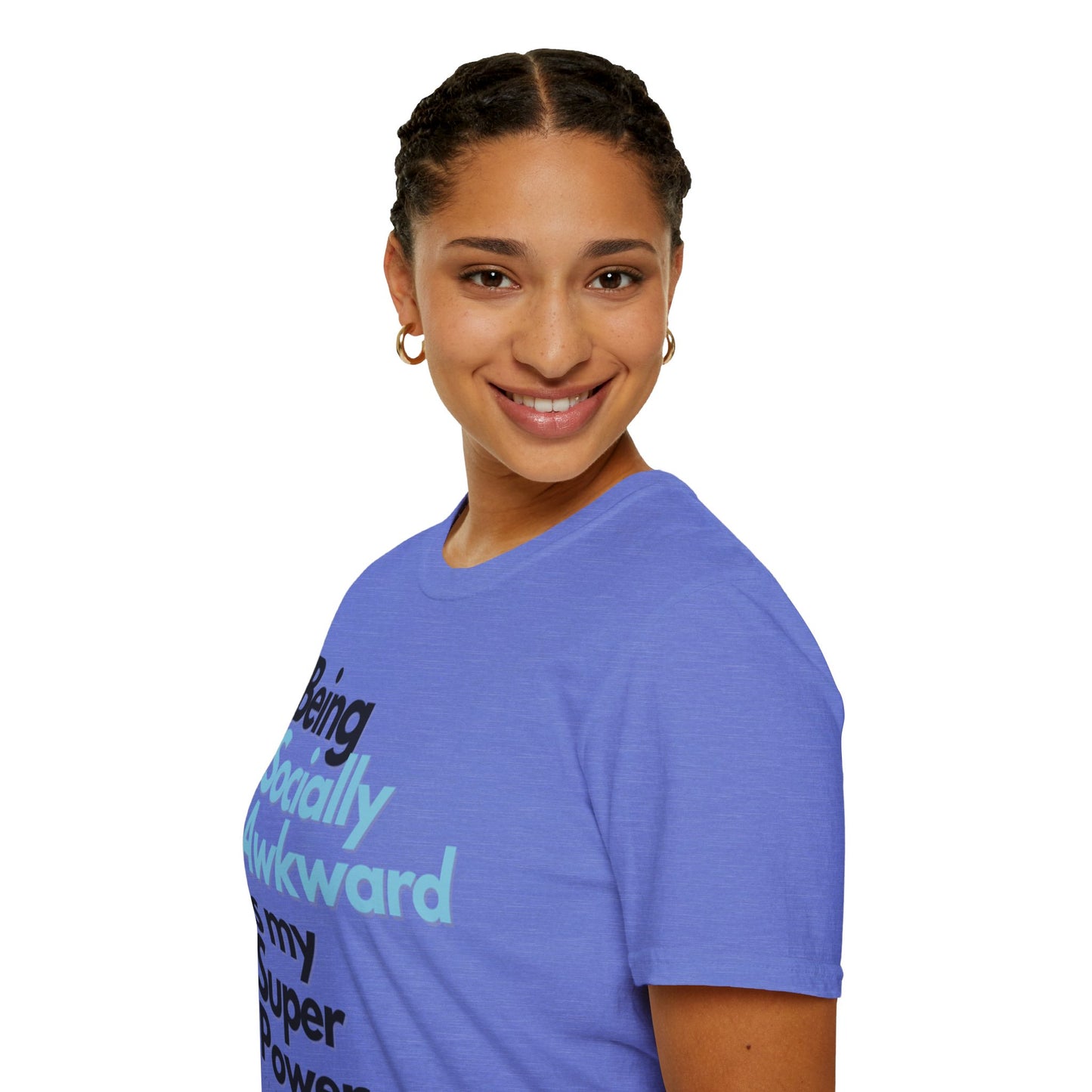 Being Socially Awkward is my Super Power Unisex Softstyle T-Shirt- Standard