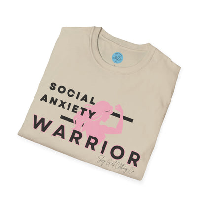 Social Anxiety Warrior Unisex Softstyle T-Shirt- Standard Girl Power
