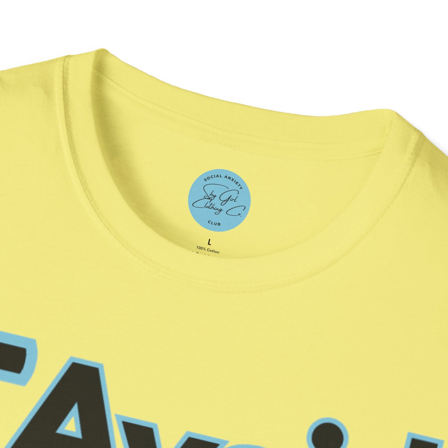 I Avoid People Unisex Softstyle T-Shirt- Floral Front