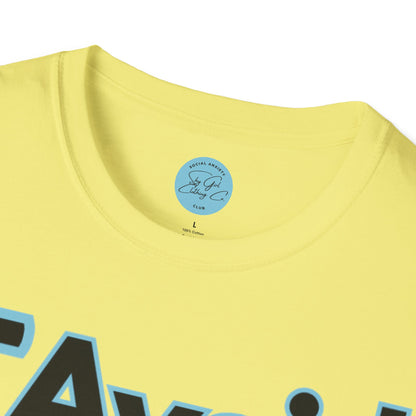 I Avoid People Unisex Softstyle T-Shirt- Floral Front