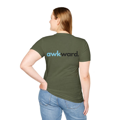 Awkward Unisex Softstyle T-Shirt- Logo Back
