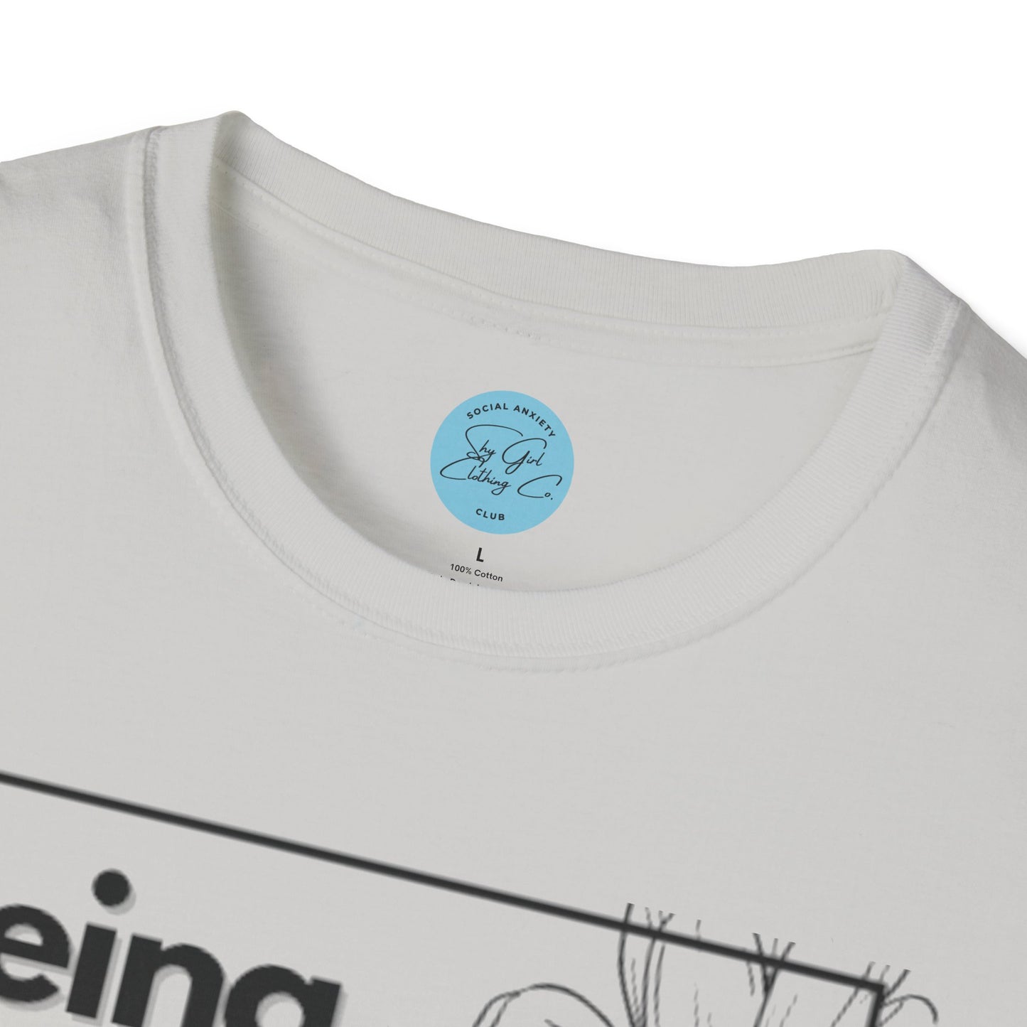 Being Socially Awkward is my Super Power Unisex Softstyle T-Shirt- Boxed Floral