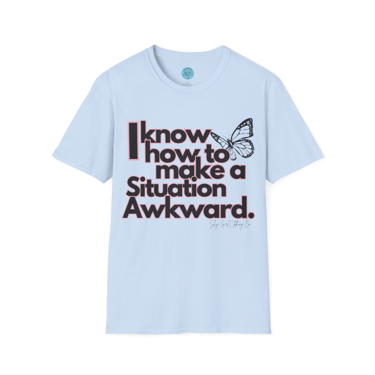 Awkward Situation Unisex Softstyle T-Shirt- Butterfly