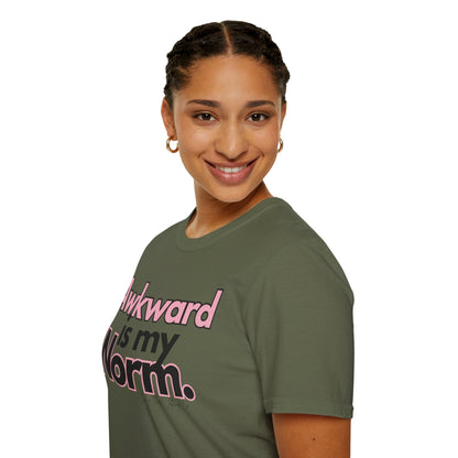 Awkward is my Norm Unisex Softstyle T-Shirt- Floral