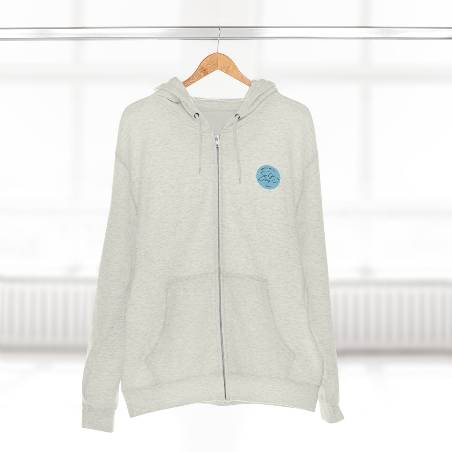 Comfort Zone Unisex Zip Hoodie- Standard Logo Back