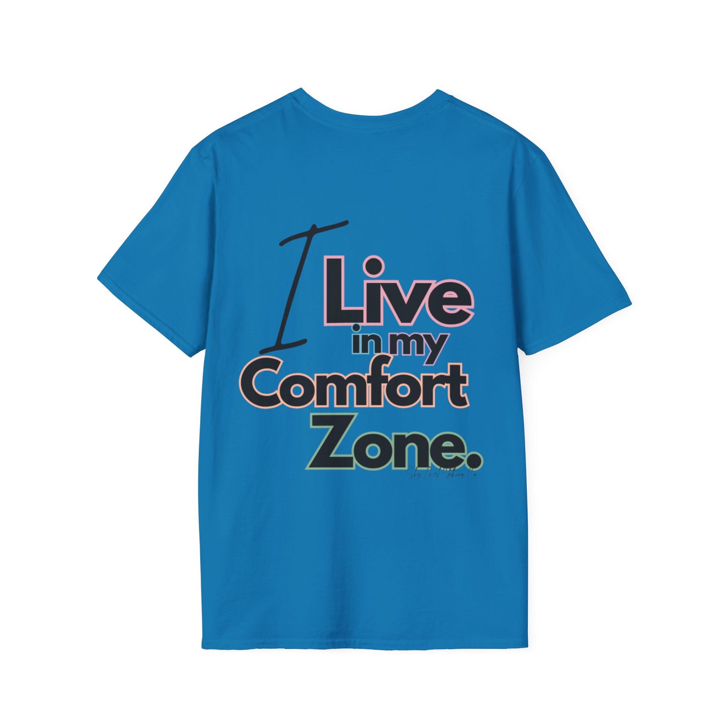 Comfort Zone Unisex Softstyle T-Shirt- Standard Colour Logo Back