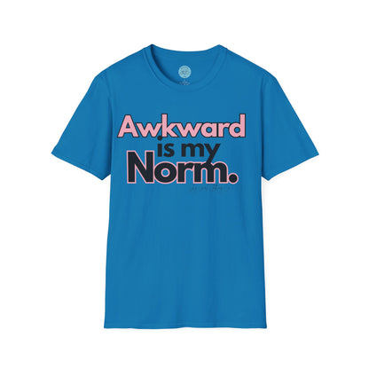 Awkward is my Norm Unisex Softstyle T-Shirt- Floral