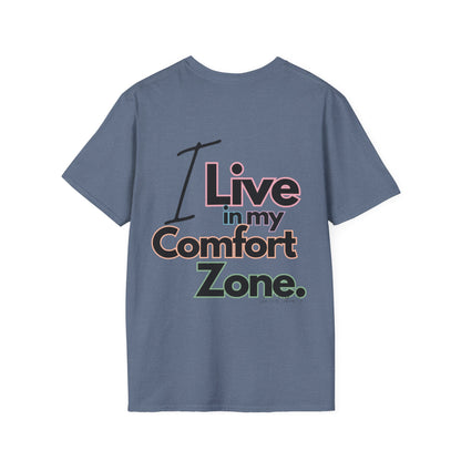Comfort Zone Unisex Softstyle T-Shirt- Standard Colour Logo Back