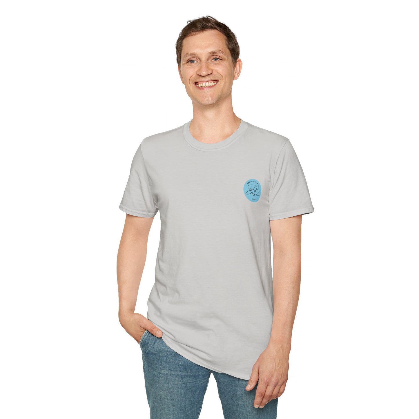 You Can't Hear it Unisex Softstyle T-Shirt- Standard Logo Back