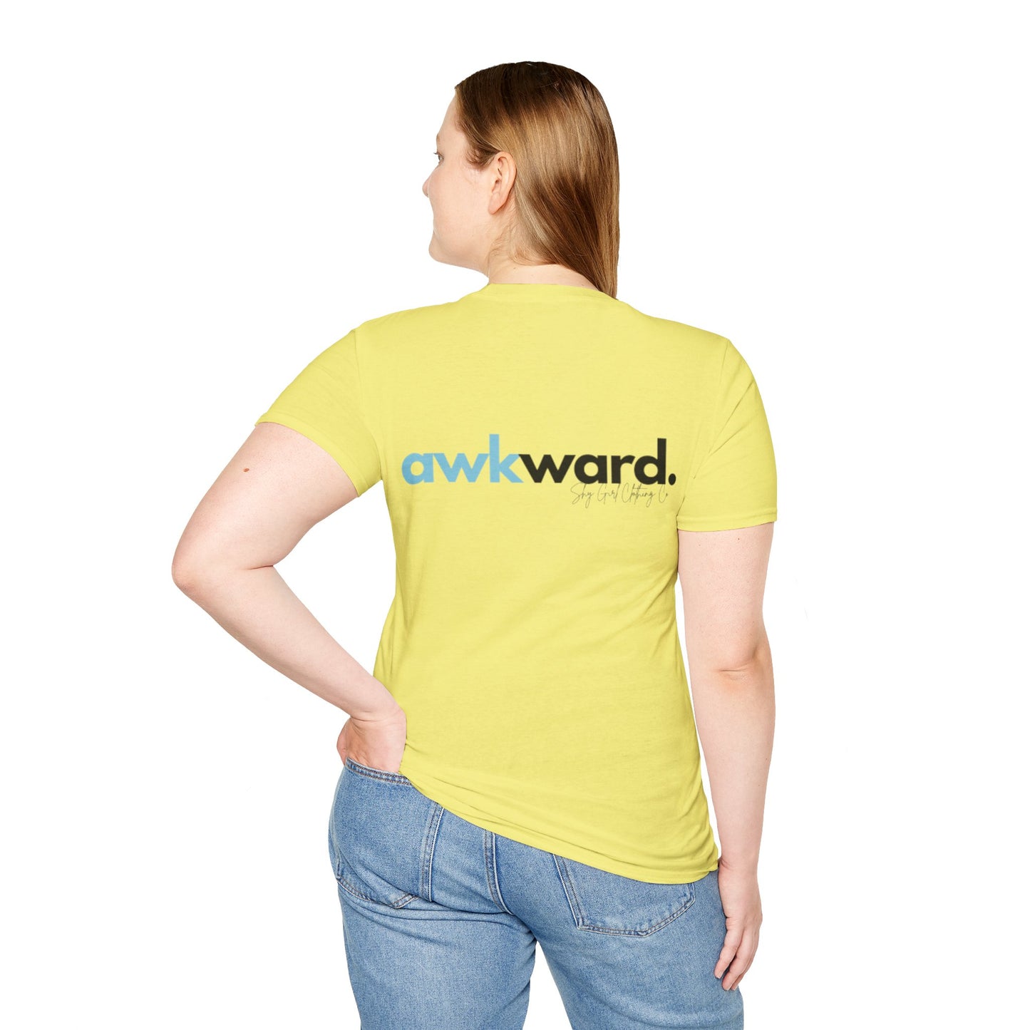 Awkward Unisex Softstyle T-Shirt- Logo Back