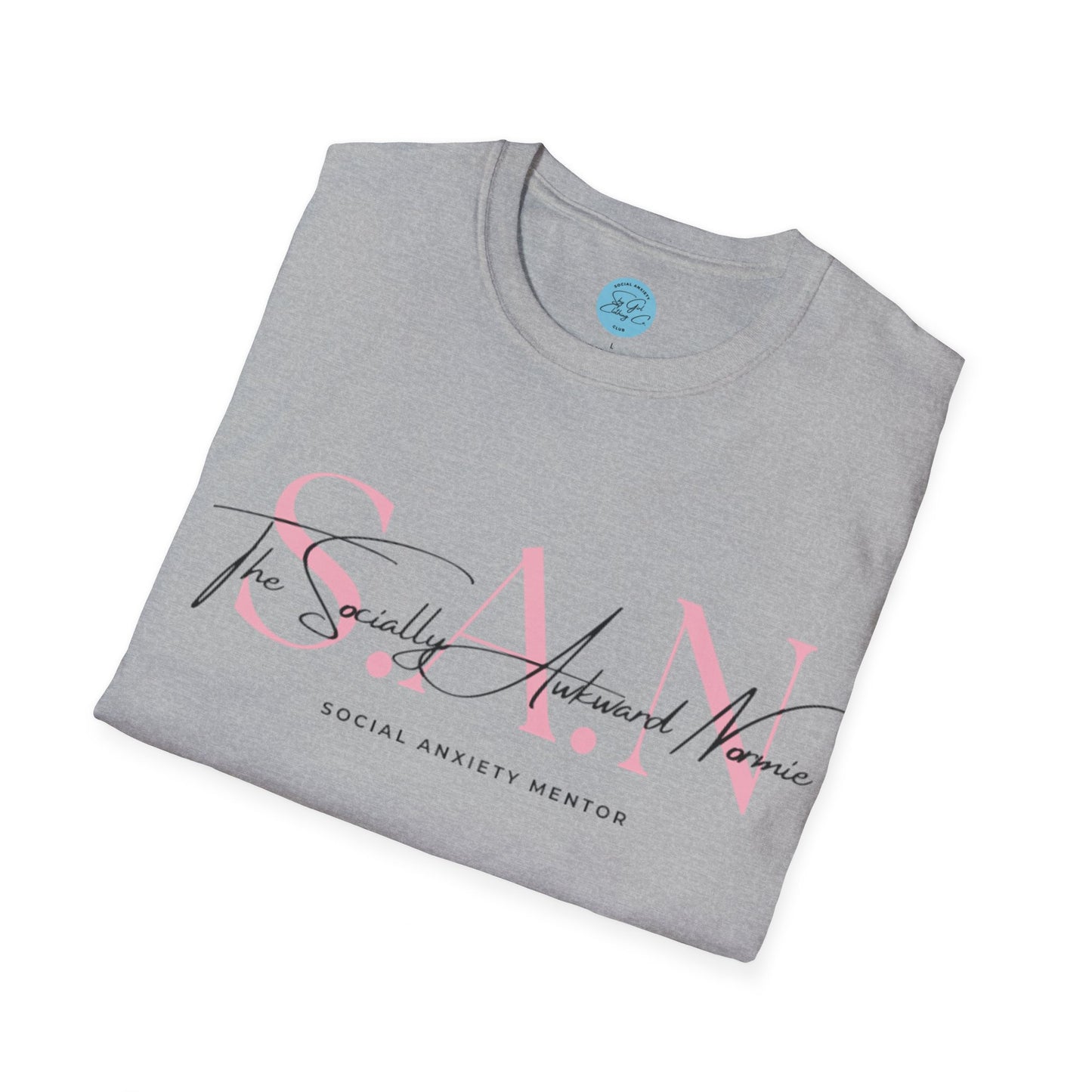 The Socially Awkward Normie Unisex Softstyle T-Shirt- Standard Logo