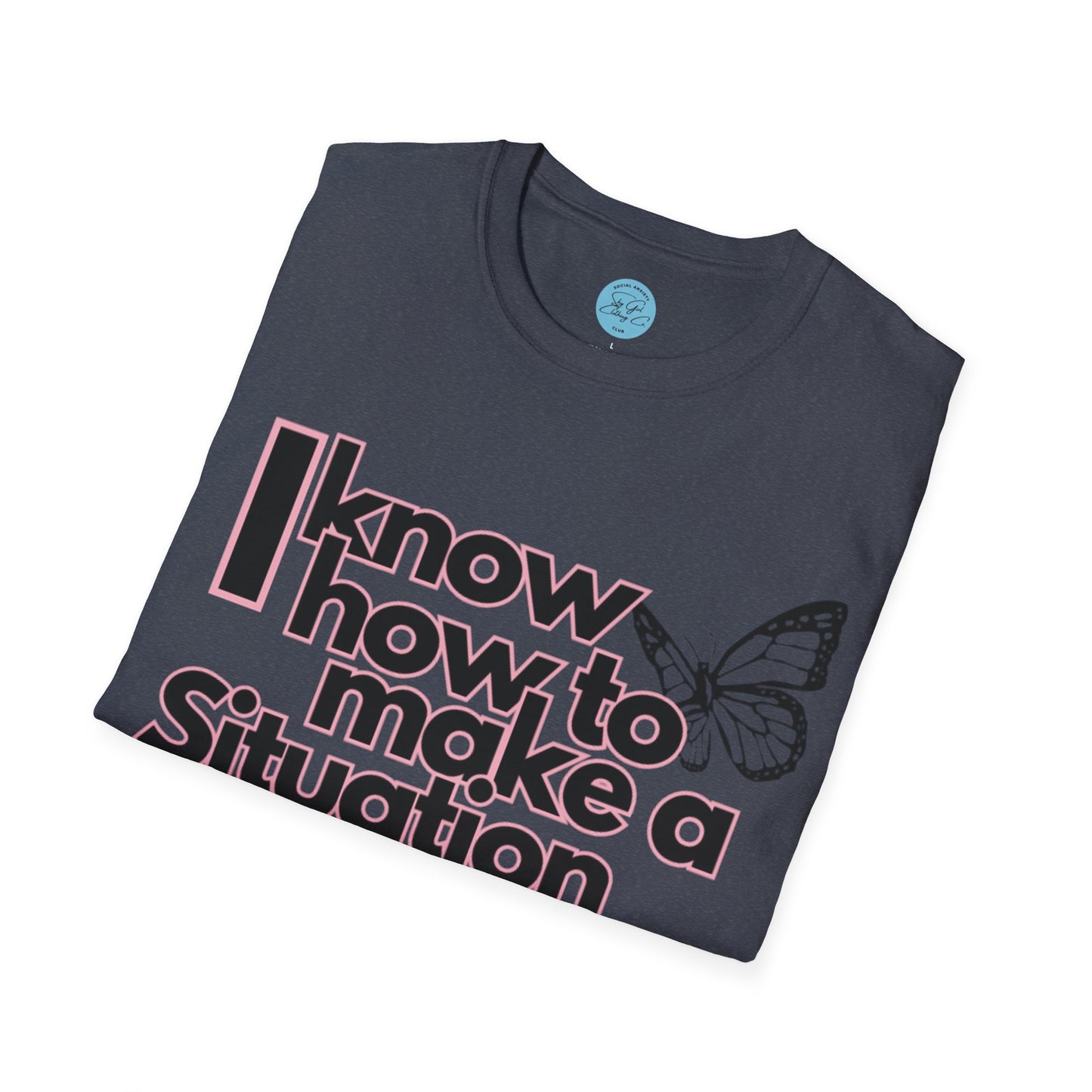 Awkward Situation Unisex Softstyle T-Shirt- Butterfly