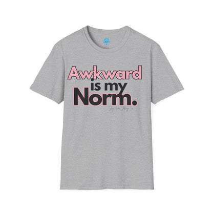 Awkward is my Norm Unisex Softstyle T-Shirt- Floral