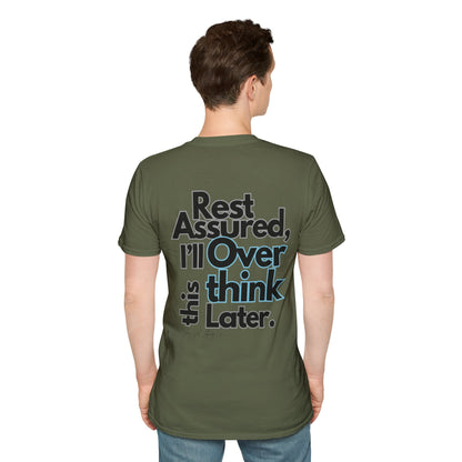 Rest Assured Unisex Softstyle T-Shirt- Standard Back