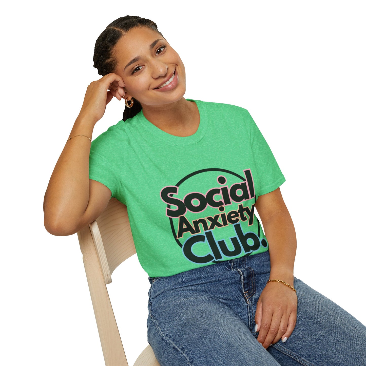 Social Anxiety Club Unisex Softstyle T-Shirt- Standard