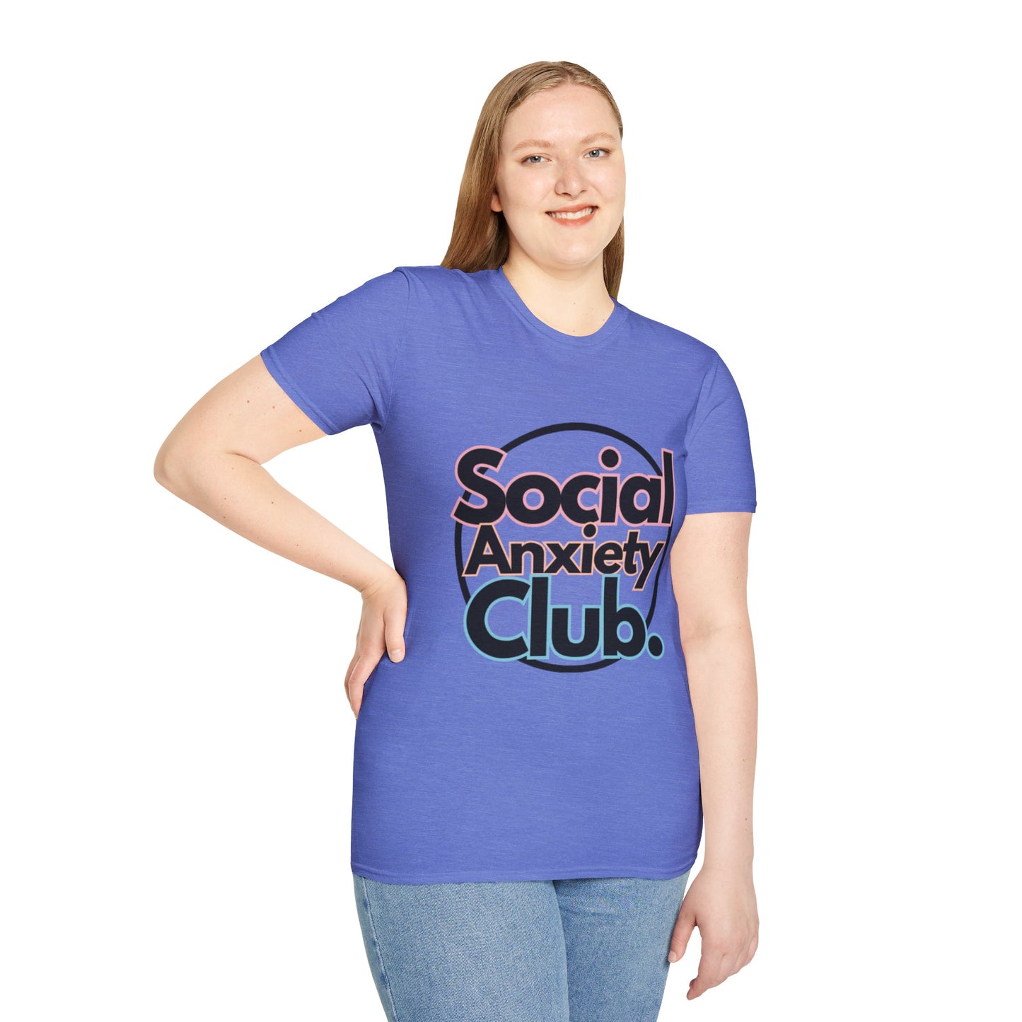 Social Anxiety Club Unisex Softstyle T-Shirt- Standard