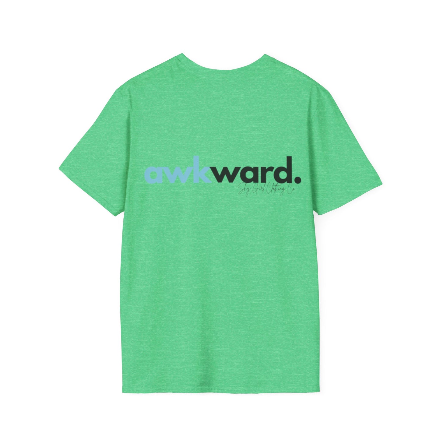 Awkward Unisex Softstyle T-Shirt- Logo Back