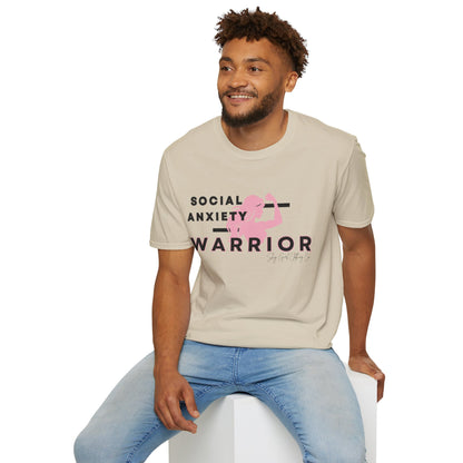 Social Anxiety Warrior Unisex Softstyle T-Shirt- Standard Girl Power