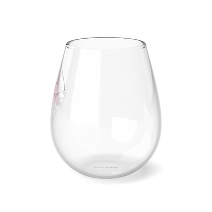 Shy Girl Sipcast Stemless Wine Glass, 11.75oz