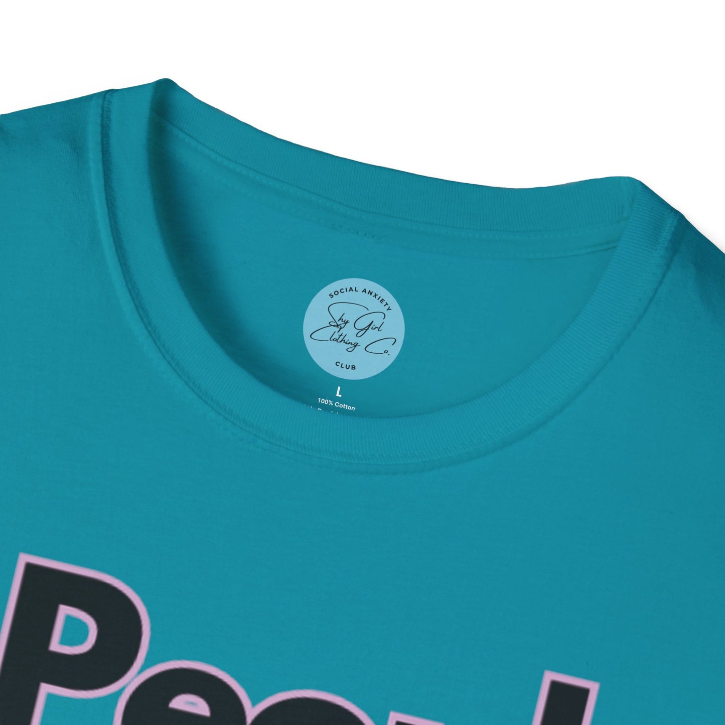 People Scare Me Unisex Softstyle T-Shirt- Peace Sign