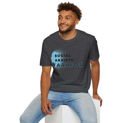 Social Anxiety Warrior Unisex Softstyle T-Shirt- Standard Logo