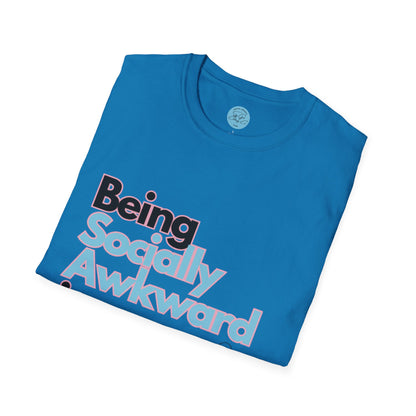 Being Socially Awkward is my Super Power Unisex Softstyle T-Shirt- Butterfly