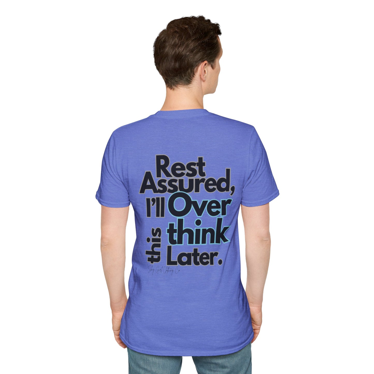 Rest Assured Unisex Softstyle T-Shirt- Standard Back