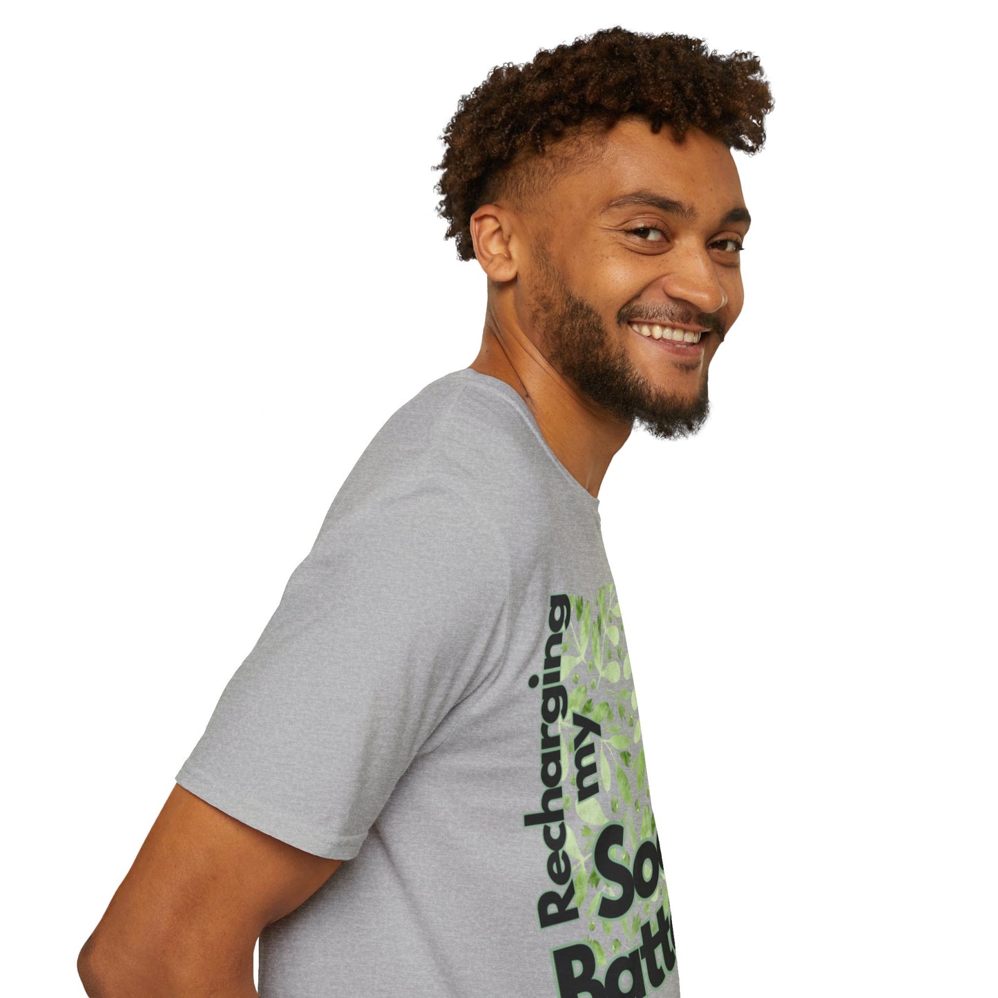 Recharging my Social Batteries Unisex Softstyle T-Shirt- Floral