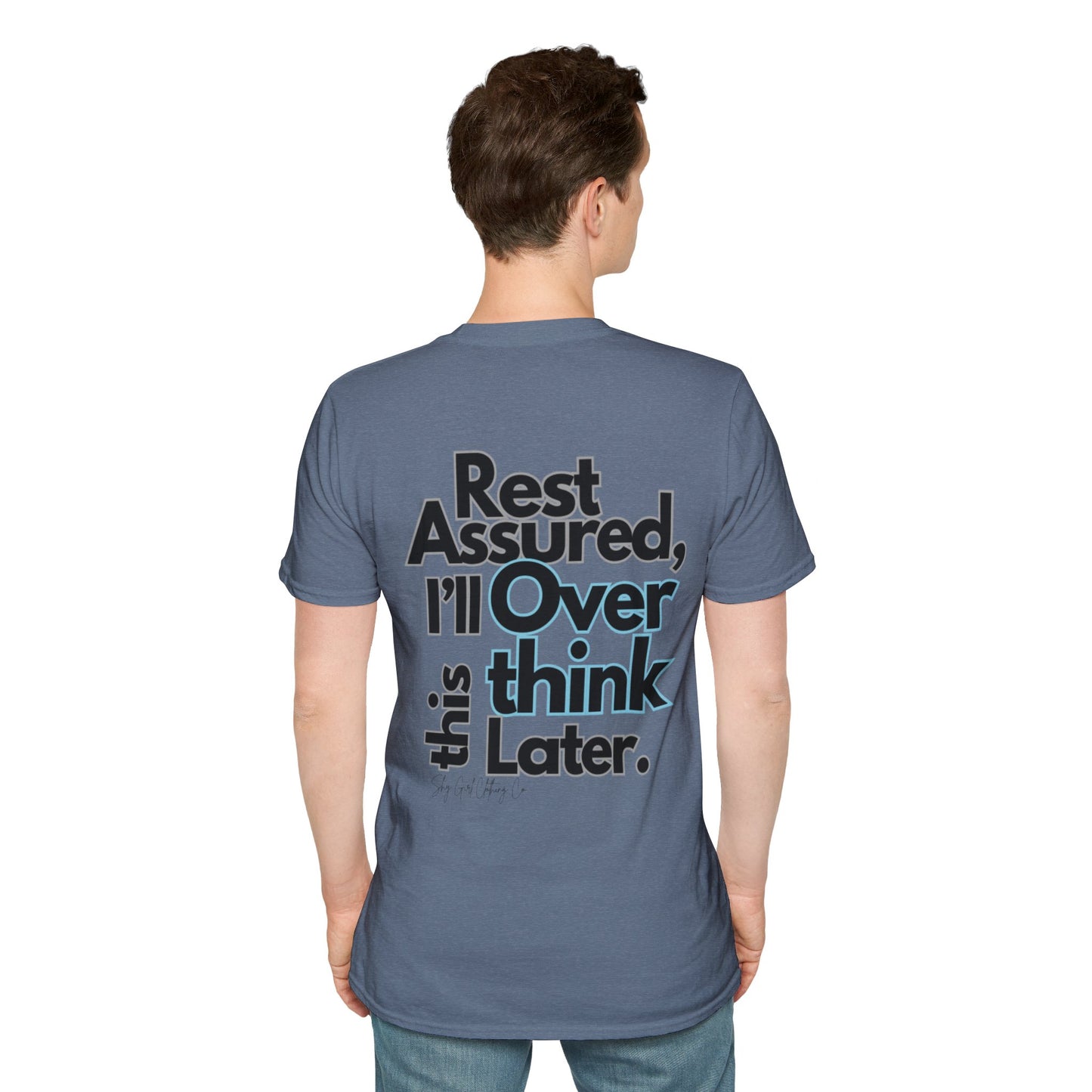 Rest Assured Unisex Softstyle T-Shirt- Standard Back